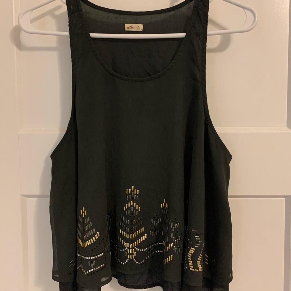 Cropped fancy top